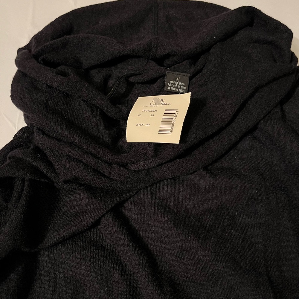 Black Cole Haan alpaca sweater with cowl neck